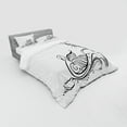 thumbnail image 2 of Ambesonne Animal Bedding Set 4 Pcs, Black Swan in River, Queen, White Black, 2 of 2
