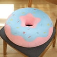 thumbnail image 6 of Vjnyvs Doughnut Back Stuffed Cushion Throw Pillow Sweet Donut Soft Stuffed Plush Pillow Simulation Food Sofa Chair Cushion (Pink), 6 of 7