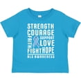 thumbnail image 3 of Inktastic ALS Awareness Strength Courage Support Boys or Girls Toddler T-Shirt, 3 of 5