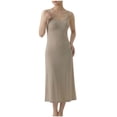 thumbnail image 2 of QSXADF Maternity Nursing Nightgown For Breastfeeding Nursing Friendly Solid Color Maternity Spaghetti Strap Summer Casual Women's Dresses Vacation Dress, 2 of 6