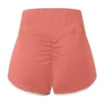 thumbnail image 5 of Bibifish Womens Shorts High Waist Slim Fit Shorts Ruched Detail Soft Stretchy Breathable Lightweight Casual Gym Yoga Sports Shorts, 5 of 5