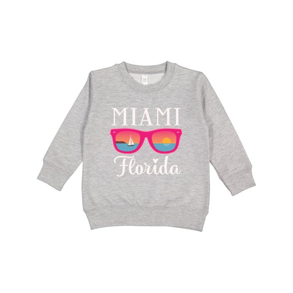 Inktastic Miami Florida Vacation Beach Trip Toddler Sweatshirt