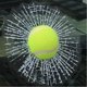 thumbnail image 2 of 2 Pack 3D Cracked Glass Stickers, Broken Glass Baseball Stickers, Funny Car Stickers, Tennis Balls, Pranks, Cracked Glass Stickers, 2 of 4