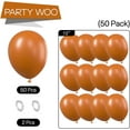 thumbnail image 5 of Burnt Orange Balloons 50 pcs 12 Inch Terracotta Rust Fall Color Latex Helium Balloons for Graduation Thanksgiving Halloween Baby Shower Birthday Party Decorations Orange-F53, 5 of 14
