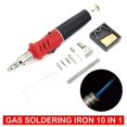 thumbnail image 3 of 10-in-1 Auto Ignition Butane Gas Torch Soldering Iron Set Cordless With Tool Box, 3 of 5