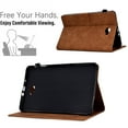 thumbnail image 3 of Allytech Case for Samsung Galaxy Tab A 10.1 inch 2016 Model (SM-T580/ SM-T585/ SM-T587), Auto Sleep Wake Smart Card Slots Pen Holder Magnetic Snap Flip Stand PU Leather Case, Brown, 3 of 10