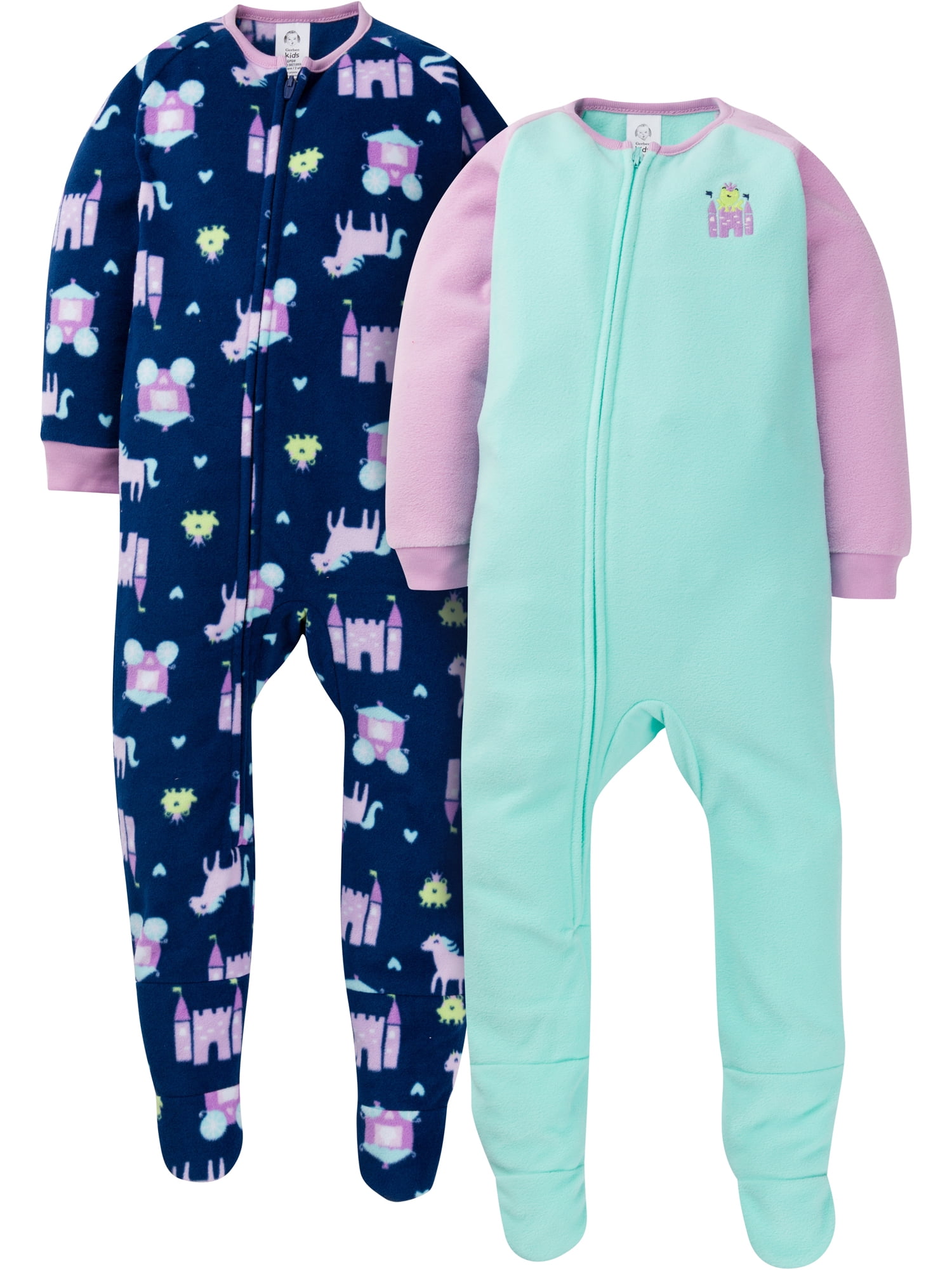 Blanket Sleepers Baby Girl Fleece Pajamas Gerber Baby Girls Baby
