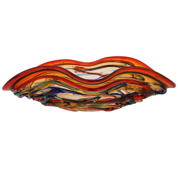 GlassOfVenice Murano Glass America Centerpiece Bowl