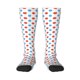 thumbnail image 1 of Fotbe Red Blue Polka Dots Calcetas Divertidas Estampadas para Hombre y Mujer, Calcetas de Algodón hasta la Rodilla para Caminar, Correr, Enfermería y Embarazo, 1 of 6