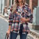 thumbnail image 1 of Pntutb moda mujer manga larga frente abierto ropa de abrigo suelta impresión blusa abrigo Tops blusa liquidación Pntutb Pntutb-6676, 1 of 8