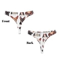 thumbnail image 3 of Balery Happy Dog Faces Collage Tangas de Algodón para Mujer con Estampado – Ropa Interior Sexy, Transpirable, G-string-XX-Large, 3 of 6