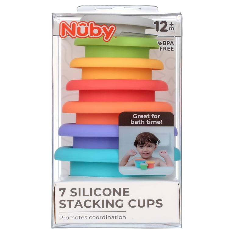 Nuby Soft Silicone Stacking Cups 7-Piece Set photo 7