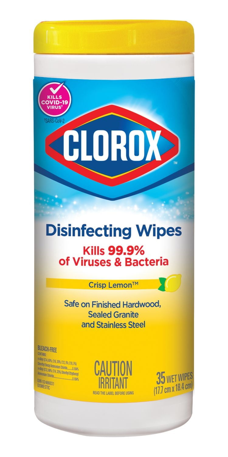 Clorox® Disinfecting Wipes, Cleans and Sanitizes, Lemon Fresh, 35 Count, Use on multiple surfaces*