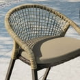 thumbnail image 7 of Modway Meadow Outdoor Patio Dining Chairs Set of 2, Oatmeal, 7 of 7