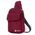 thumbnail image 1 of Bolsa Hombres / Mujeres Lona Cofre Paquetes Casual Crossbody Hombro Sling Bag (Rojo)-191723.05, 1 of 6
