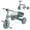 Green, variant on Honeyjoy Toddler Tricycle 2-In-1 Kids Tricycle Auxiliary Balance Bike Pink