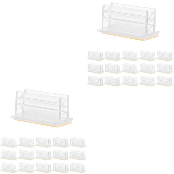 Raindrops 100 pcs Sneeze Guard Holders Name Tag Holders Ticket Sign Holder Adhesive Panel Holders