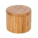 thumbnail image 1 of Caja de almacenamiento de especias, recipiente para sal, tarro de especias de madera, caja de almacenamiento de bambú natural con tapa giratoria magnética para almacenar especias de cocina, 1 of 5