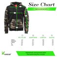thumbnail image 4 of MX USA Men's Army Camo Zip Up Sherpa Hoodie Fleece Hunting Sweater Jacket (Full Camo, XL), 4 of 4