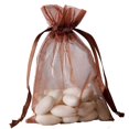 thumbnail image 6 of Efavormart 10PCS CHOCOLATE Organza Gift Bag Drawstring Pouch Wedding Favors Bridal Shower Treat Jewelry Bags - 4"x6", 6 of 9