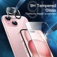 thumbnail image 5 of JETech 5 in 1 Case for iPhone 15 6.1-Inch with 2-Pack Each Tempered Glass Screen Protector and Camera Lens Protector, Non-Yellowing Shockproof Bumper Phone Cover (Pink), 5 of 7