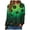 Green, variant on Duqingm 2026 Halloween Shirts for Women Long Sleeve Spooky Graphic Tees Vintage Festival Tops Crew Neck Sweatshirts Funny Gifts,M
