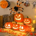 thumbnail image 3 of Plastic Pumpkin Lantern Light Outdoor Halloween Decorations, 3 of 6