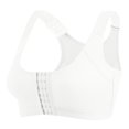 thumbnail image 5 of Womens Sports Bras 2PC Front Closure Compression Bras For High Sports Everyday Sport Bras for Women White S, 5 of 5