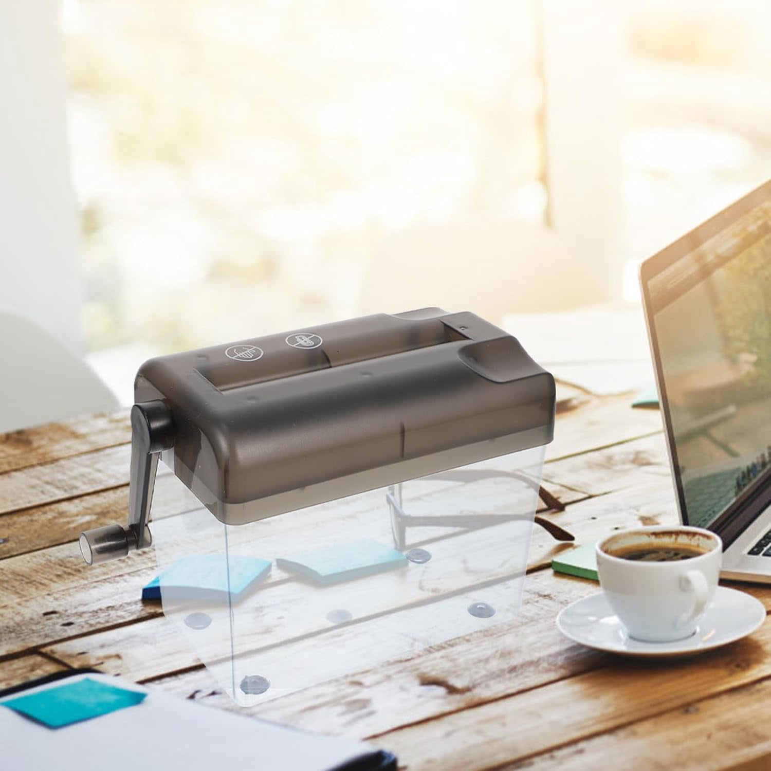 Manual Mini Paper Shredder A6 Desktop Handheld Documents Cutter Portable Office Home Paper Cutting Machine
