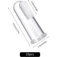 thumbnail image 1 of 10 Pcs Pet Finger Toothbrush, Soft Silicone Food Safety Tooth Cleaner, Dog Cat Toothbrushes Kit, 1 of 4