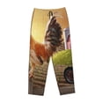 thumbnail image 4 of Daiia Country Farm Morning Rooster Women's Sleep Pant with Pockets and Drawstring,Pajama Pants-Large, 4 of 9