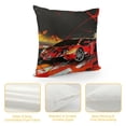 thumbnail image 4 of Orinice Flames Digital Painting Graphic Decorative Cotton Linen Pillow Cover for Home Couch Living Room Bed Sofa, Soft and Durable, 1PC 12x12in, 4 of 5