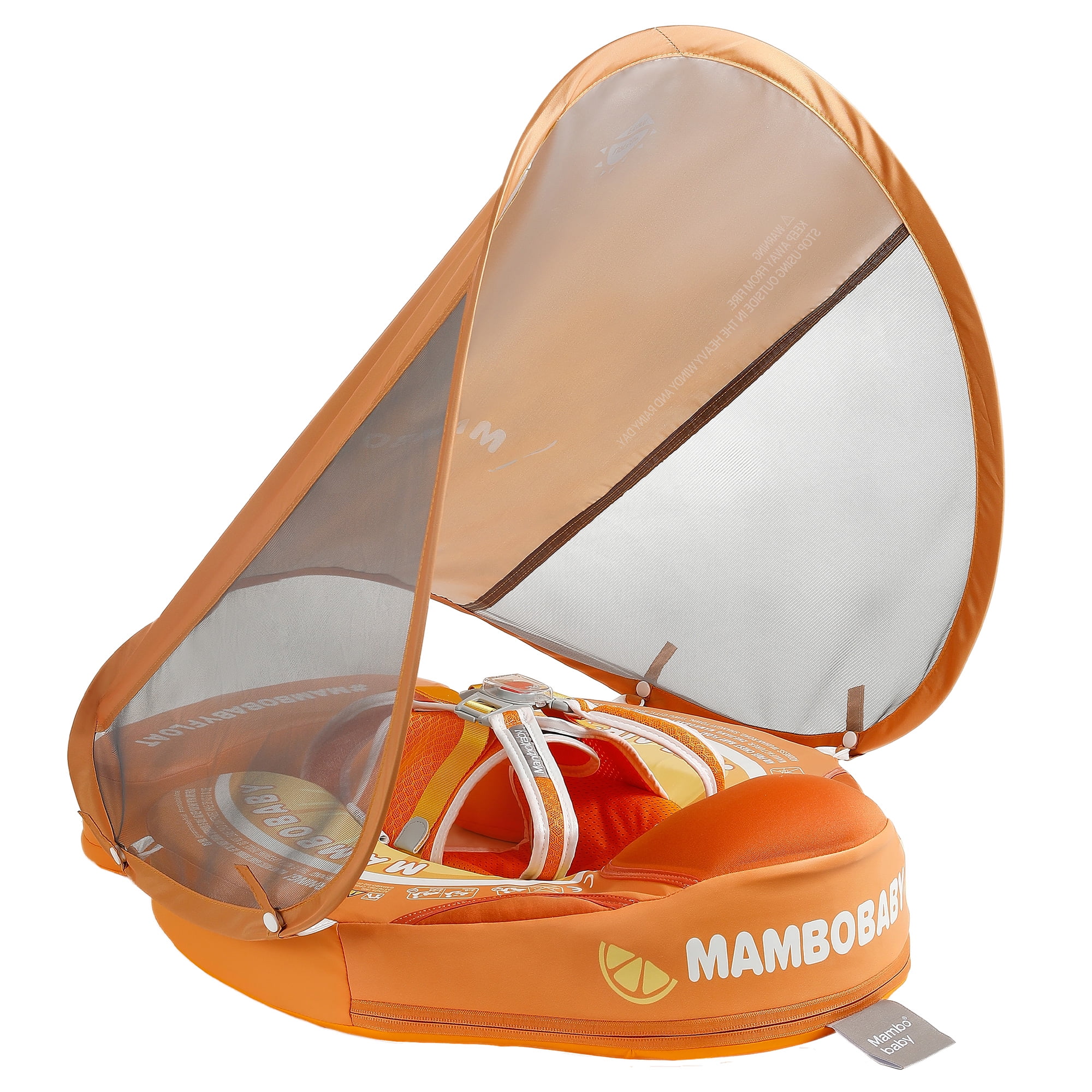 Newest Mambobaby Float Add Tail Noninflatable Baby Float with Canopy