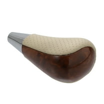 Unique Bargains Car Auto Automatic Gear Stick Shift Knob for Toyota RAV4 Camry Corolla Beige Brown Wood Grain