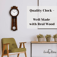 thumbnail image 6 of Pendulum Wall Clock Battery Operated - Quartz Wood Pendulum Clock - Silent, Modern Wooden Design, Decorative Wall Clock Pendulum for Living Room, Office, Kitchen & Home Dcor Gift, 6 of 8
