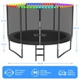 thumbnail image 6 of YORIN Trampoline for 3-4 Kids, 10 FT 8 FT Trampoline for Adults with Enclosure Net, Ladder, 1000LBS Weight Capacity Outdoor Round Recreational Trampoline, Heavy Duty Upgrade Trampoline, 6 of 9