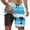 Z01-Sky Blue, variant on YAYUBA Big and Tall Swim Trunks for Men 6xl 2 In 1 with Compression Liner Stretchy Quick Dry Breathable Gradient Board Shorts Light Stretch Lined Summer Beach Swimwear