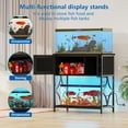 thumbnail image 6 of Aquarium Stand with Power Outlets & LED Light, 330LBS Capacity, Metal Frame Fish Tank Stand , Black, 6 of 13