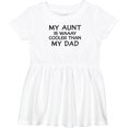 thumbnail image 3 of Inktastic My Aunt is Waaay Cooler Than My Dad Girls Baby Dress, 3 of 5