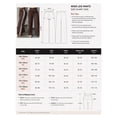 thumbnail image 6 of Women's Vintage Brown Wide Leg Pants With White Side Stripes, Button Zipper Pockets, Long Woven Fabric Trousers, Autumn Fashion Choice For Commute And Office, 6 of 7