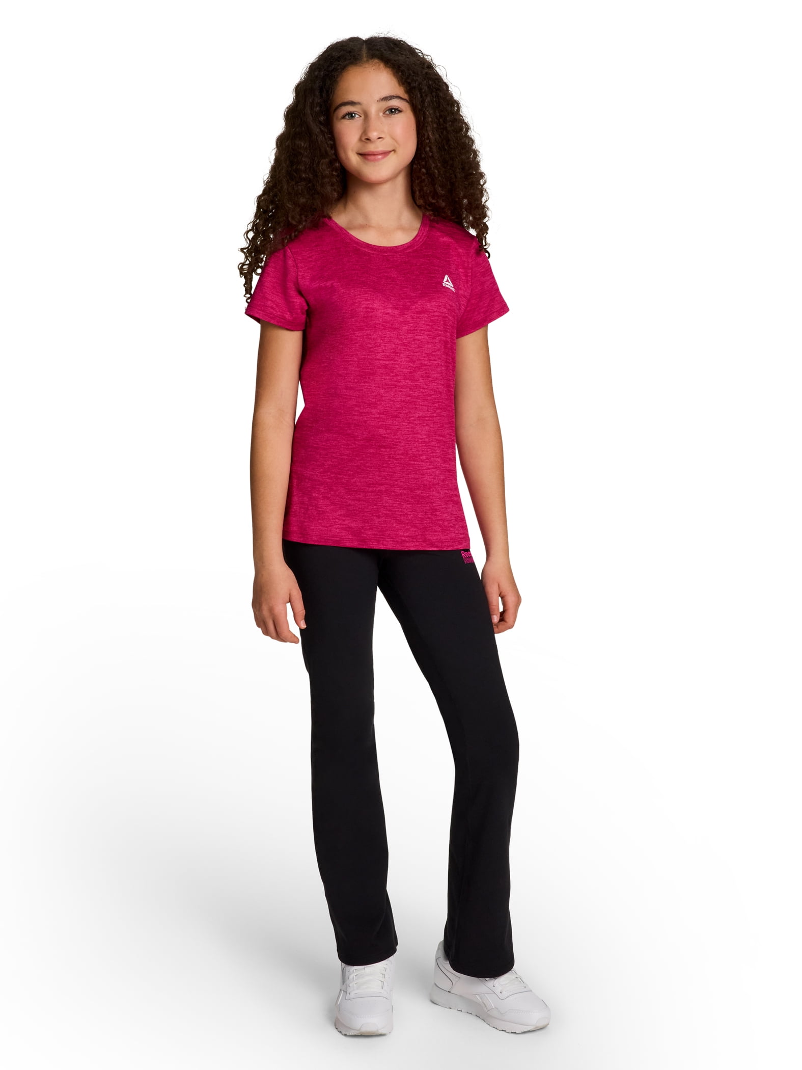 Reebok Girl's Legacy Performance Short Sleeve T-Shirt, Sizes 4-18