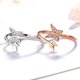 thumbnail image 4 of Sonducket Anillo abierto ajustable de amplia aplicación con anillos de mariposa para mujer, anillo de dedo anular ajustable Ropa, zapatos y accesorios Miscelánea Plata, 4 of 6
