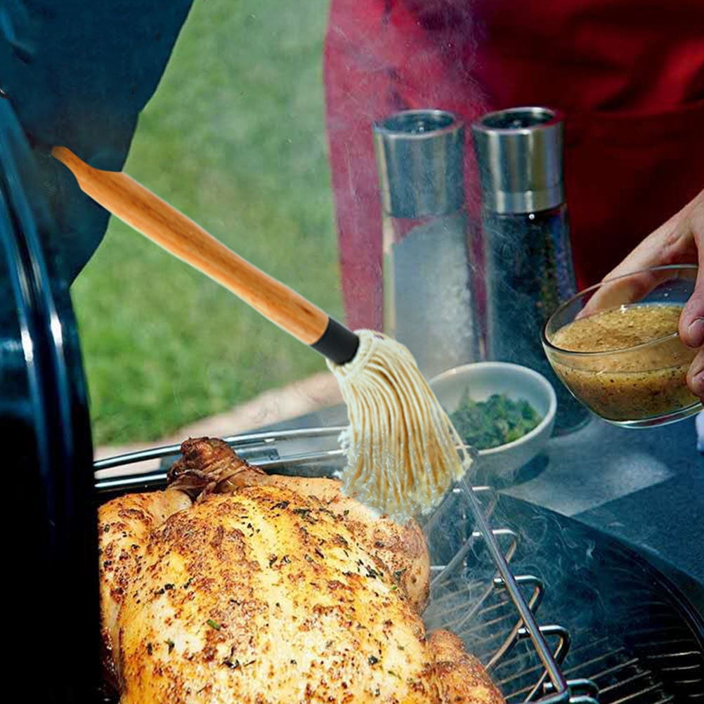 OUNONA  Grill Cleaning Brush Basting BBQ Dip for Barbecue Kitchen