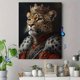 thumbnail image 4 of Qisvanset 12x16 Inch Crown Leopard Canvas Wall Art, Luxurious Wild Animal Elegant Home Wall Decor, 4 of 8