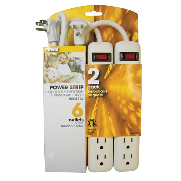 Power Strip 6ot 2p W