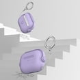thumbnail image 6 of for Airpods case Clear,Shockproof Case for Airpods Pro 2nd Generation 2022 case,Full Protective Soft TPU Drop Protection Accessories Case with Keychain Charging Case for Women Girls Men,Lightpurple, 6 of 6