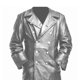 thumbnail image 2 of Faux Leather Long Coat Men Trench Coat Streetwear Faux Leather Men's for Men, New 26s, 2 of 5