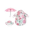 thumbnail image 2 of YoGold Spring Goose Floral Dress Set – 23 Inch Large Goose Outfit with Umbrella, Summer Garden Decor (Multi-color), 2 of 9