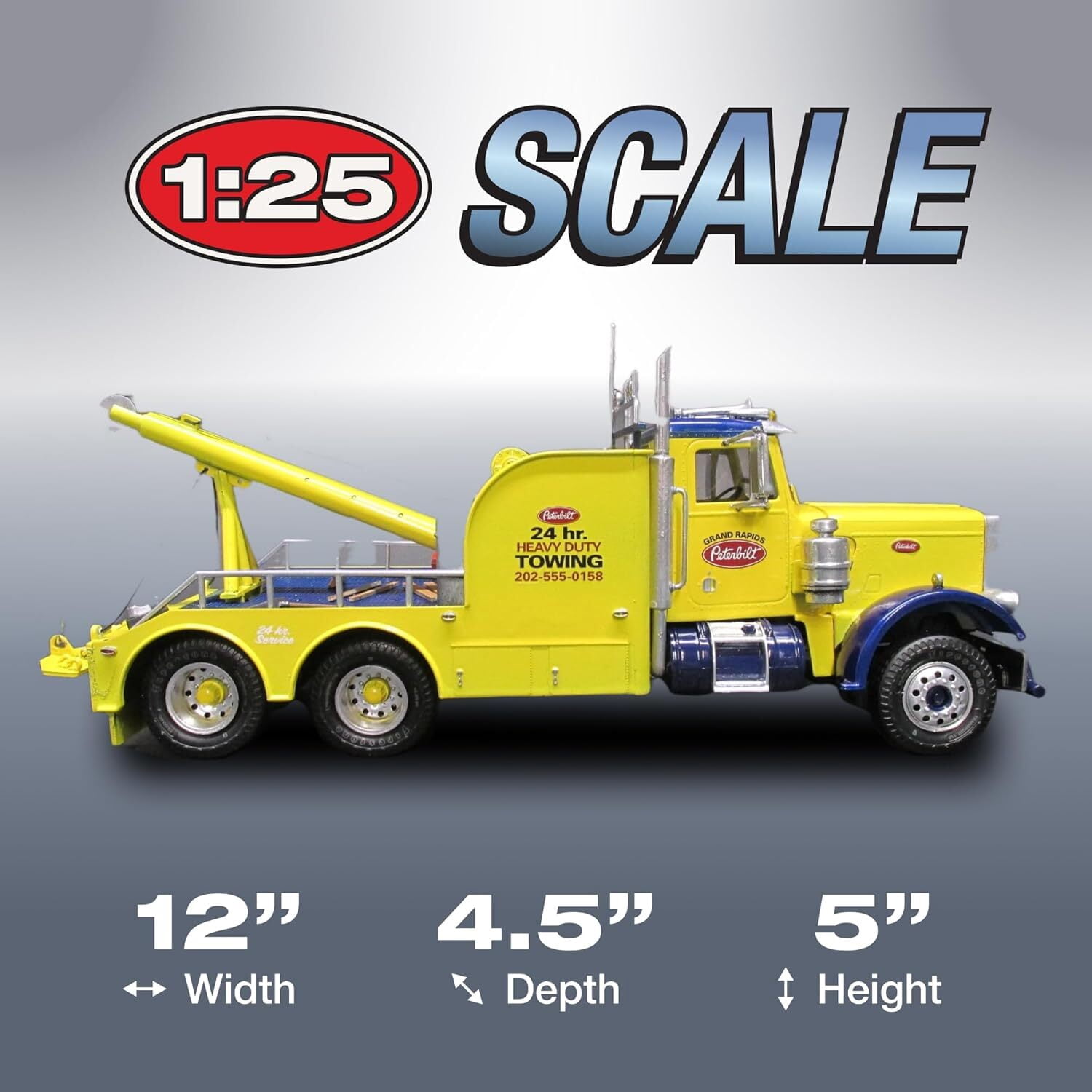 AMT Peterbilt 359 Wrecker 1:25 Scale Model Kit