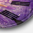 thumbnail image 3 of Designart 'Blooming Violet Lotus Close up' Horloge Murale Moderne, 3 of 6